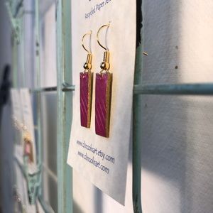 Recycled Paper Earrings ♻️